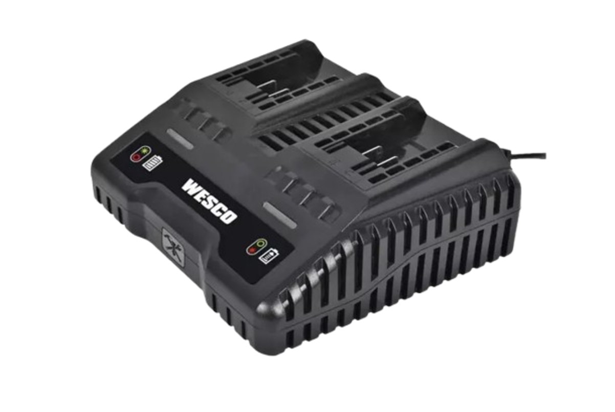 Carregador de Baterias Duplo 18V WS9919 WESCO