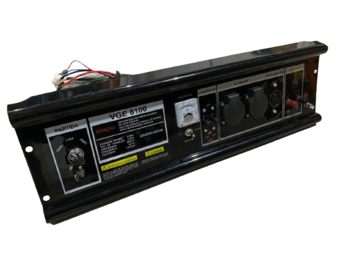 Painel Completo Chaves Ignição Gerador Vulcan VGE8100