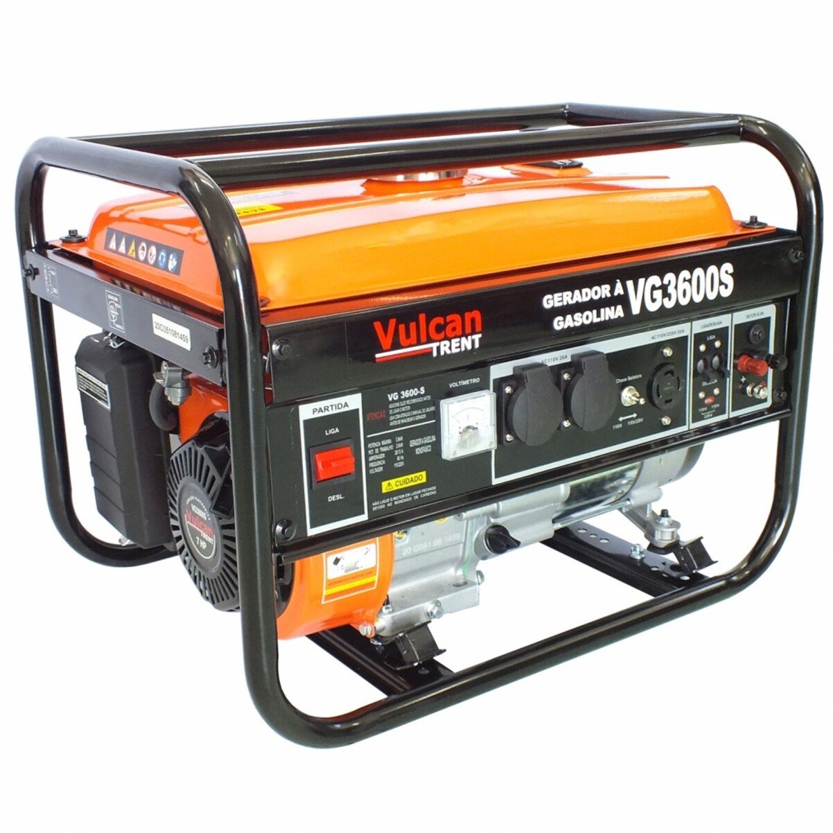 Gerador Gasolina 4T 7HP Bivolt VG3600S VULCAN TRENT