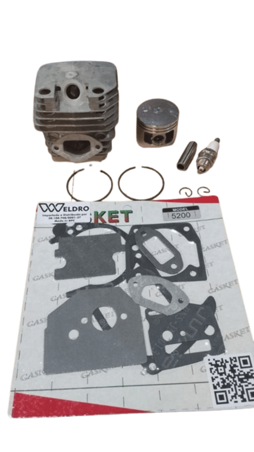 Kit Cilindro Completo Motosserras 53 58 CC Multimarcas