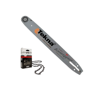Sabre e Corrente 28 Dentes 3/8 Para Motosserra Tekna CS41 42S
